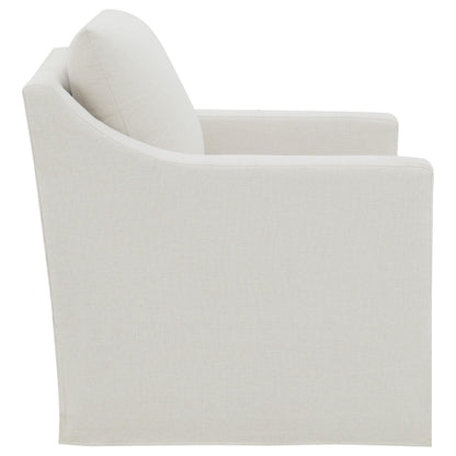  Coaster Furniture Winter 904133 Upholstered Sloped Arm Accent Swivel Chair - Beige IMAGE 11