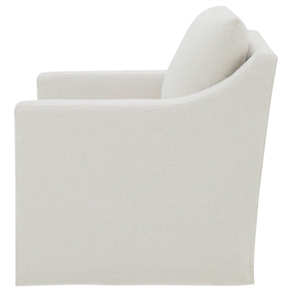  Coaster Furniture Winter 904133 Upholstered Sloped Arm Accent Swivel Chair - Beige IMAGE 4