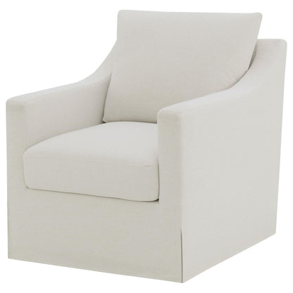  Coaster Furniture Winter 904133 Upholstered Sloped Arm Accent Swivel Chair - Beige IMAGE 8