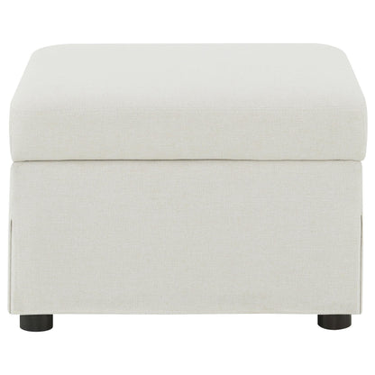  Coaster Furniture Winter 904134 Upholstered Hydraulic Lift Top Storage Ottoman - Beige IMAGE 1