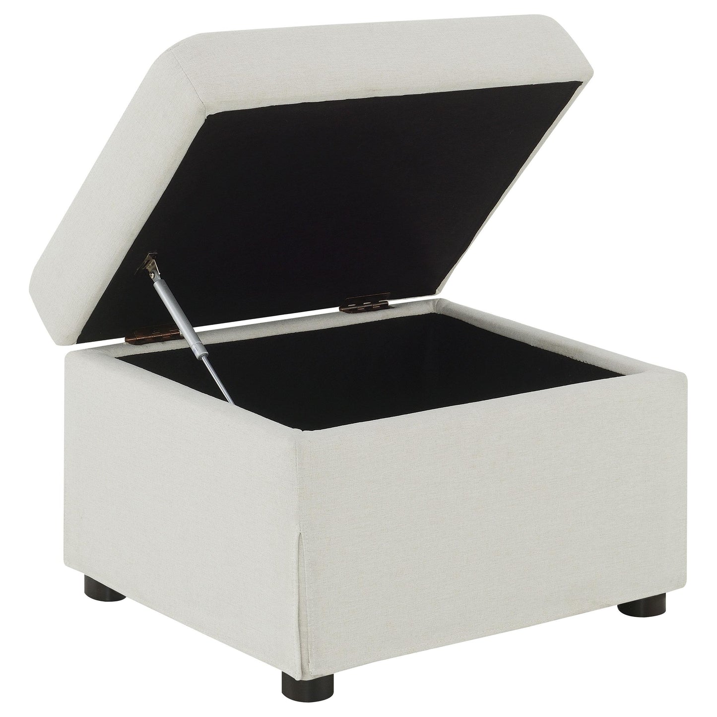  Coaster Furniture Winter 904134 Upholstered Hydraulic Lift Top Storage Ottoman - Beige IMAGE 11