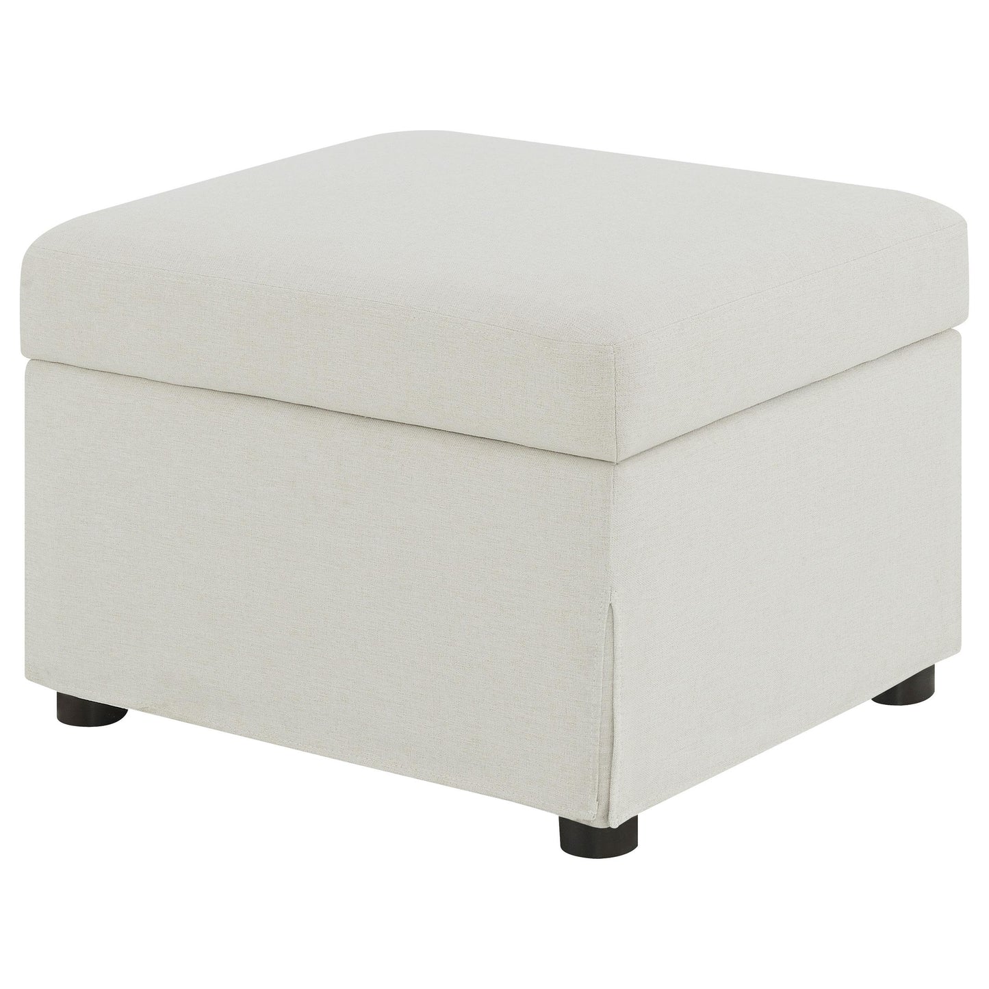  Coaster Furniture Winter 904134 Upholstered Hydraulic Lift Top Storage Ottoman - Beige IMAGE 4