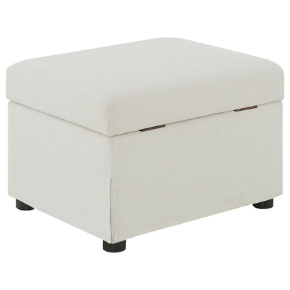  Coaster Furniture Winter 904134 Upholstered Hydraulic Lift Top Storage Ottoman - Beige IMAGE 9