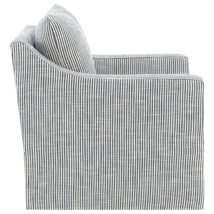  Coaster Furniture Winter 904137 Upholstered Sloped Arm Accent Swivel Chair - Grey IMAGE 10