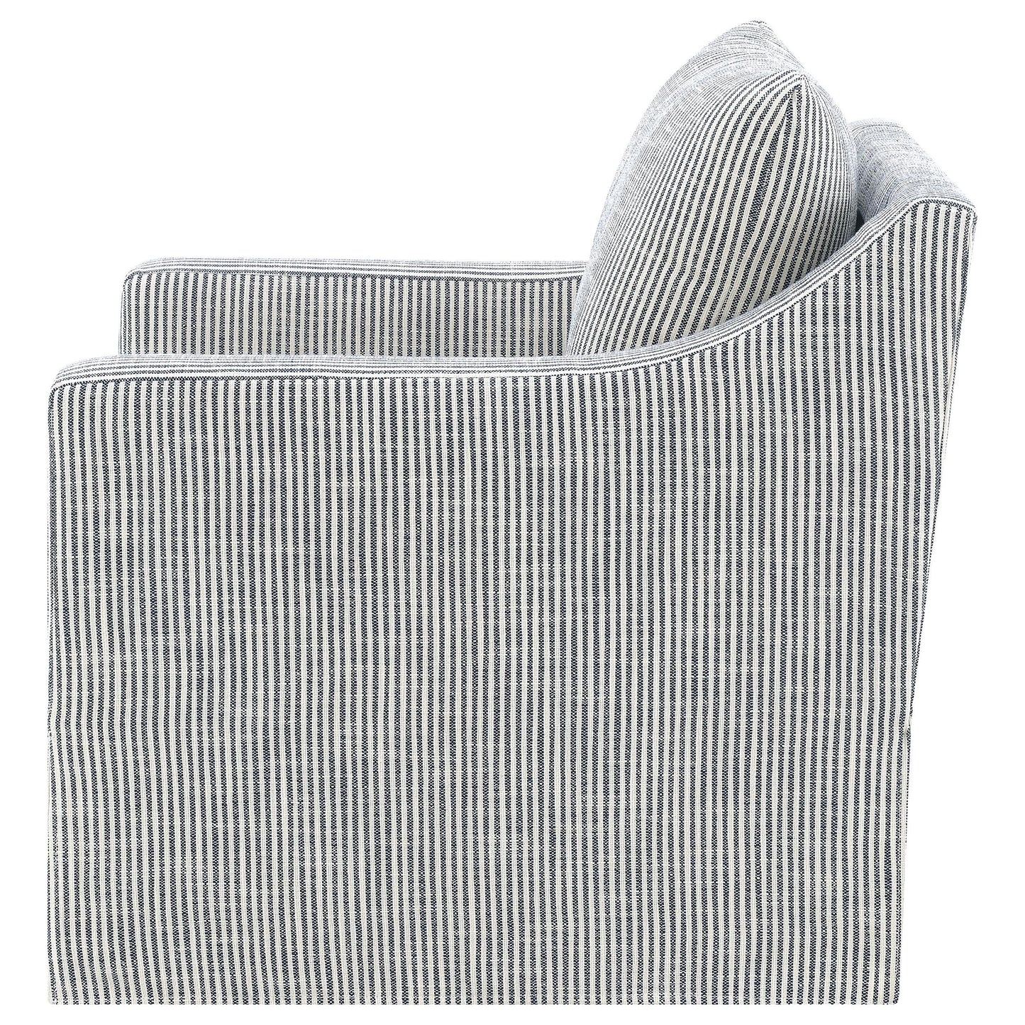  Coaster Furniture Winter 904137 Upholstered Sloped Arm Accent Swivel Chair - Grey IMAGE 3