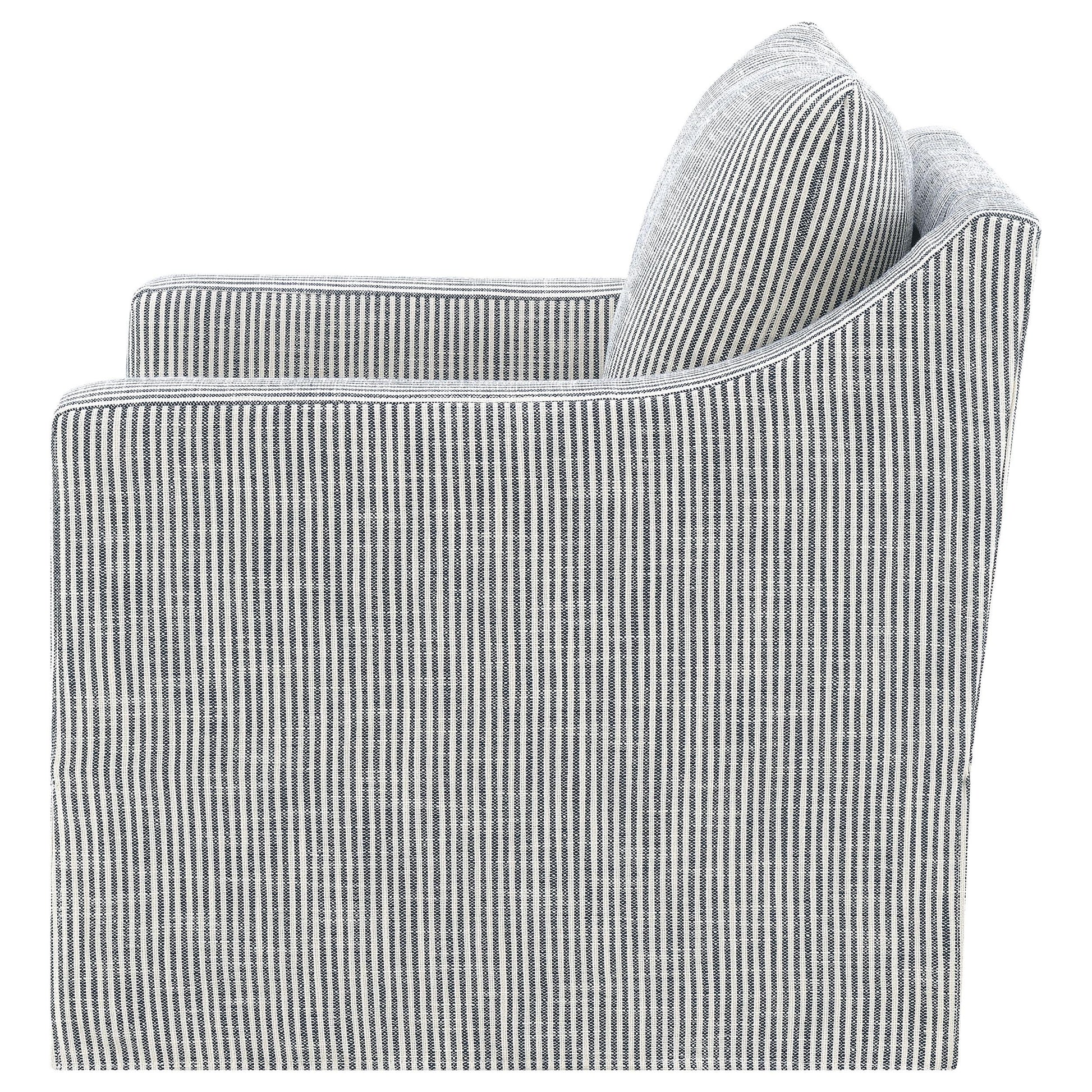  Coaster Furniture Winter 904137 Upholstered Sloped Arm Accent Swivel Chair - Grey IMAGE 3