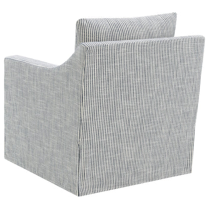  Coaster Furniture Winter 904137 Upholstered Sloped Arm Accent Swivel Chair - Grey IMAGE 5