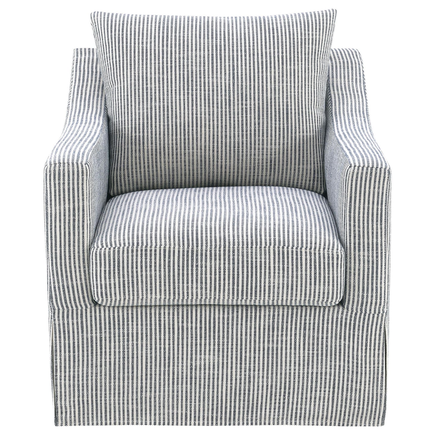  Coaster Furniture Winter 904137 Upholstered Sloped Arm Accent Swivel Chair - Grey IMAGE 7