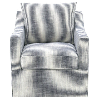  Coaster Furniture Winter 904137 Upholstered Sloped Arm Accent Swivel Chair - Grey IMAGE 7