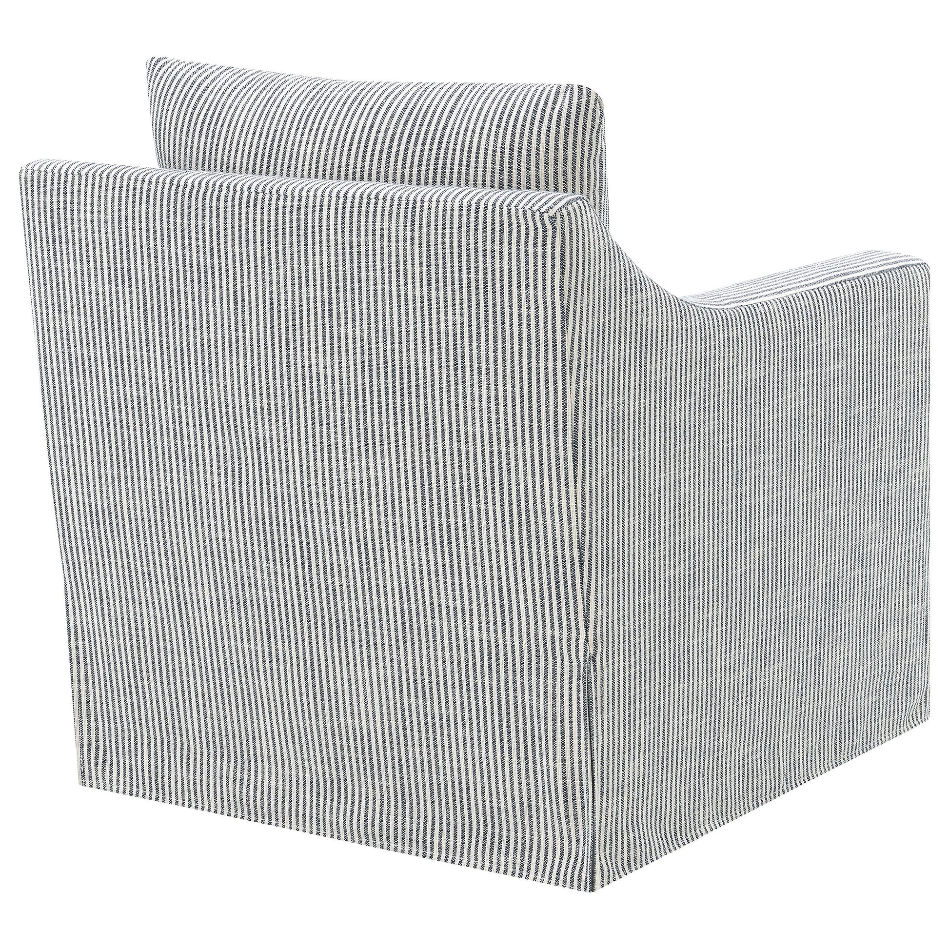  Coaster Furniture Winter 904137 Upholstered Sloped Arm Accent Swivel Chair - Grey IMAGE 8