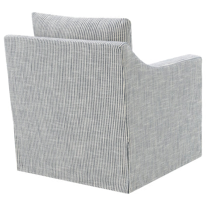  Coaster Furniture Winter 904137 Upholstered Sloped Arm Accent Swivel Chair - Grey IMAGE 8