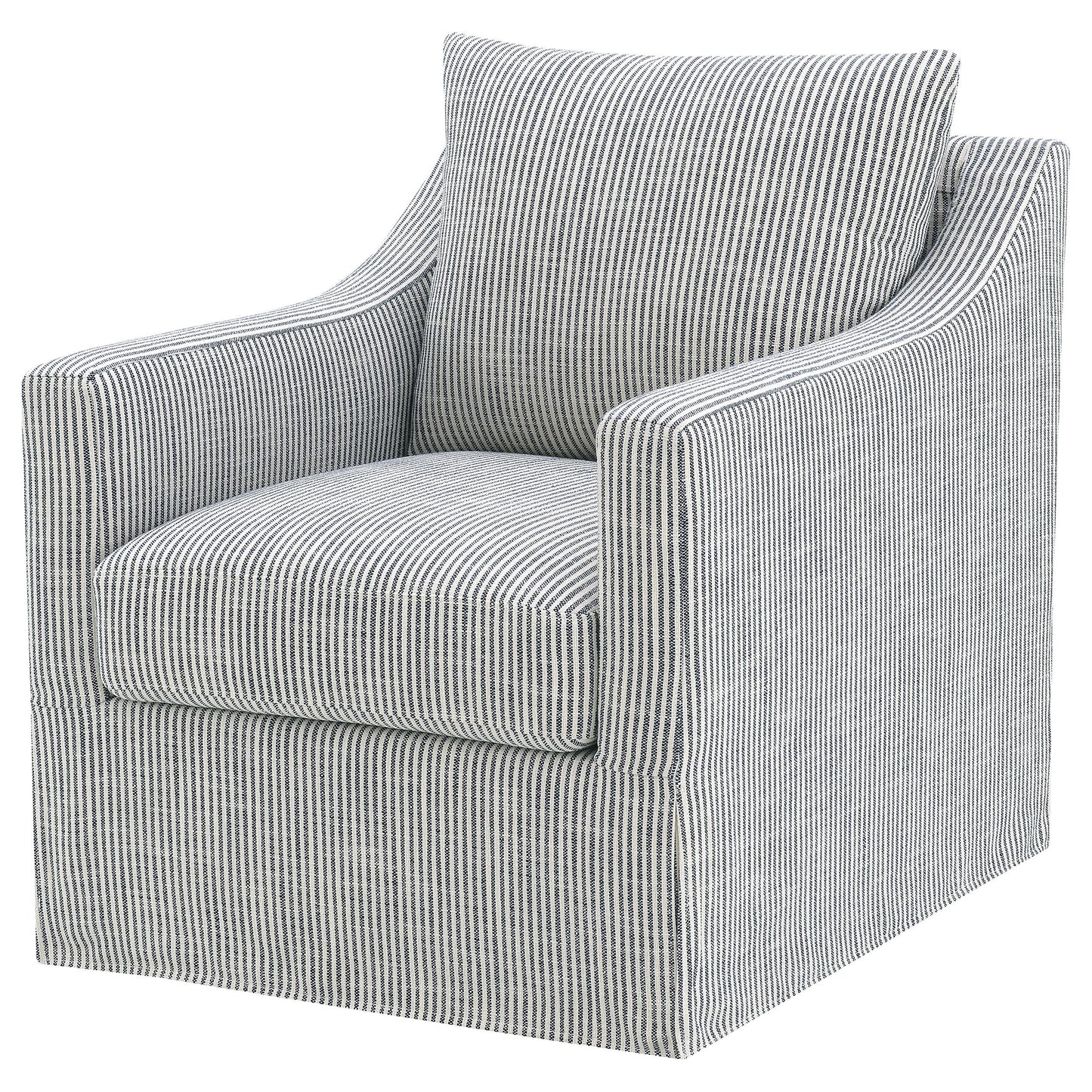  Coaster Furniture Winter 904137 Upholstered Sloped Arm Accent Swivel Chair - Grey IMAGE 9