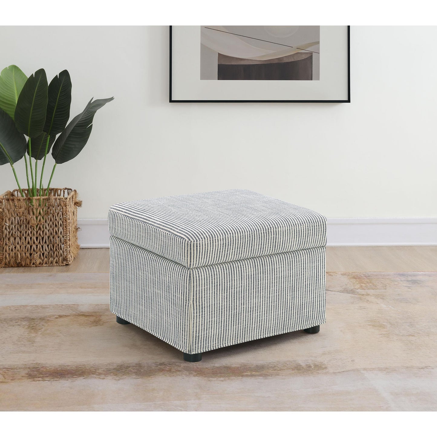  Coaster Furniture Winter 904138 Upholstered Hydraulic Lift Top Storage Ottoman - Grey IMAGE 10