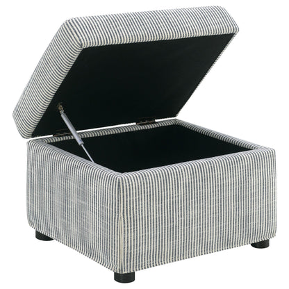  Coaster Furniture Winter 904138 Upholstered Hydraulic Lift Top Storage Ottoman - Grey IMAGE 11
