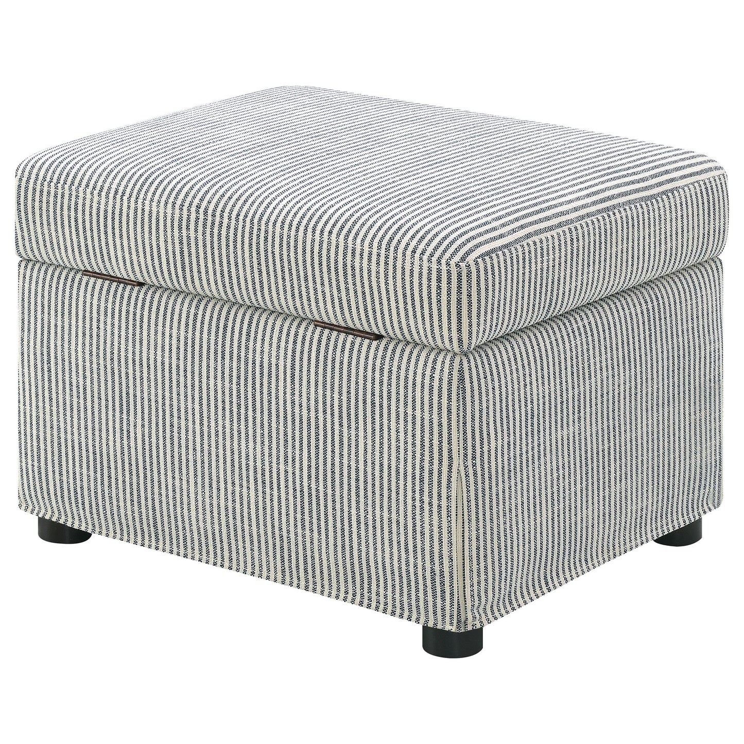  Coaster Furniture Winter 904138 Upholstered Hydraulic Lift Top Storage Ottoman - Grey IMAGE 2