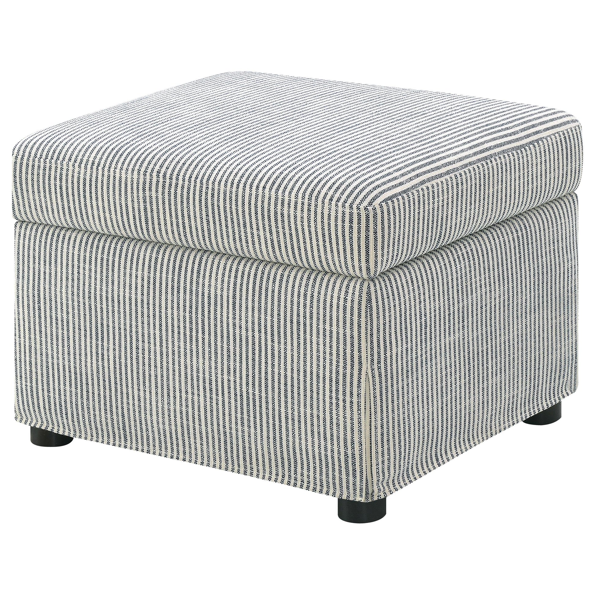  Coaster Furniture Winter 904138 Upholstered Hydraulic Lift Top Storage Ottoman - Grey IMAGE 3