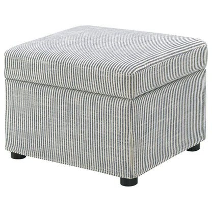  Coaster Furniture Winter 904138 Upholstered Hydraulic Lift Top Storage Ottoman - Grey IMAGE 3
