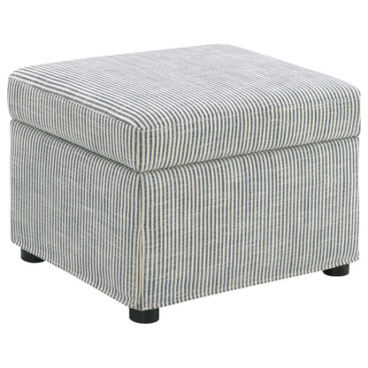  Coaster Furniture Winter 904138 Upholstered Hydraulic Lift Top Storage Ottoman - Grey IMAGE 7