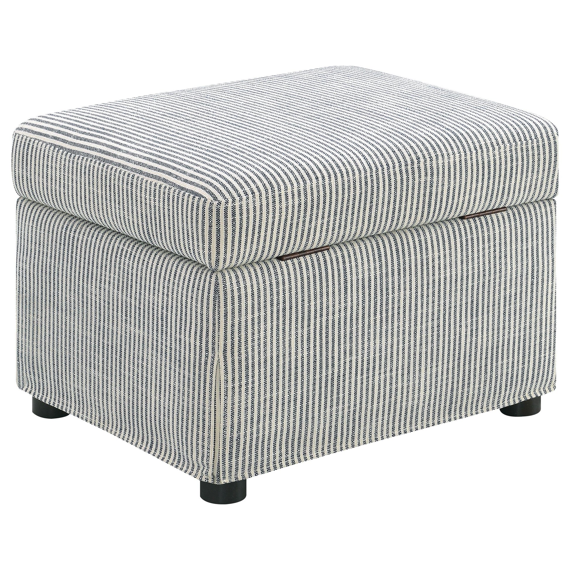  Coaster Furniture Winter 904138 Upholstered Hydraulic Lift Top Storage Ottoman - Grey IMAGE 9