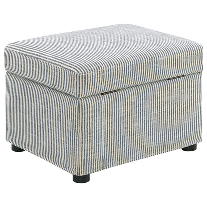  Coaster Furniture Winter 904138 Upholstered Hydraulic Lift Top Storage Ottoman - Grey IMAGE 9