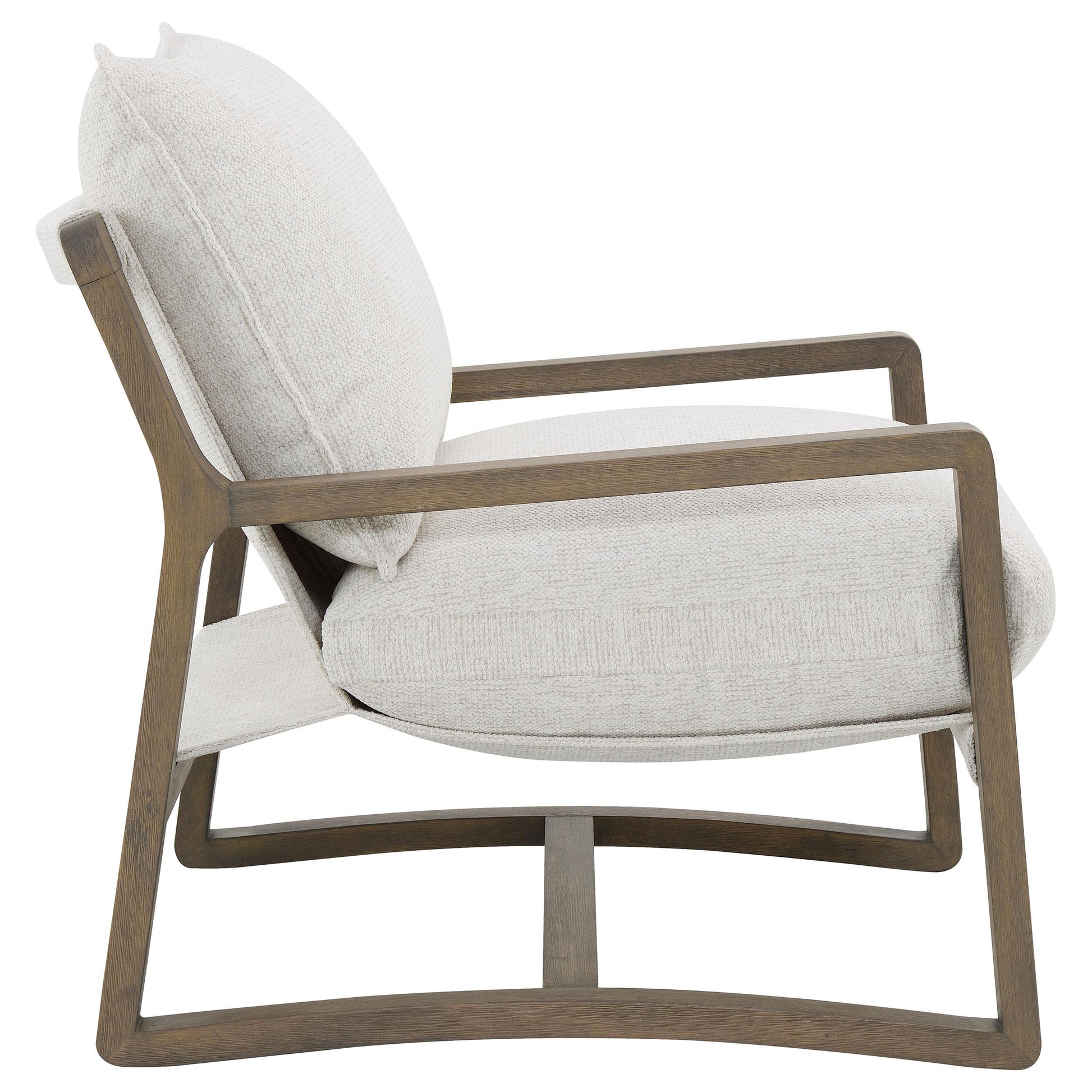  Coaster Furniture Geneva 907509 Boucle Upholstered Wood Arm Accent Chair - Sand IMAGE 12