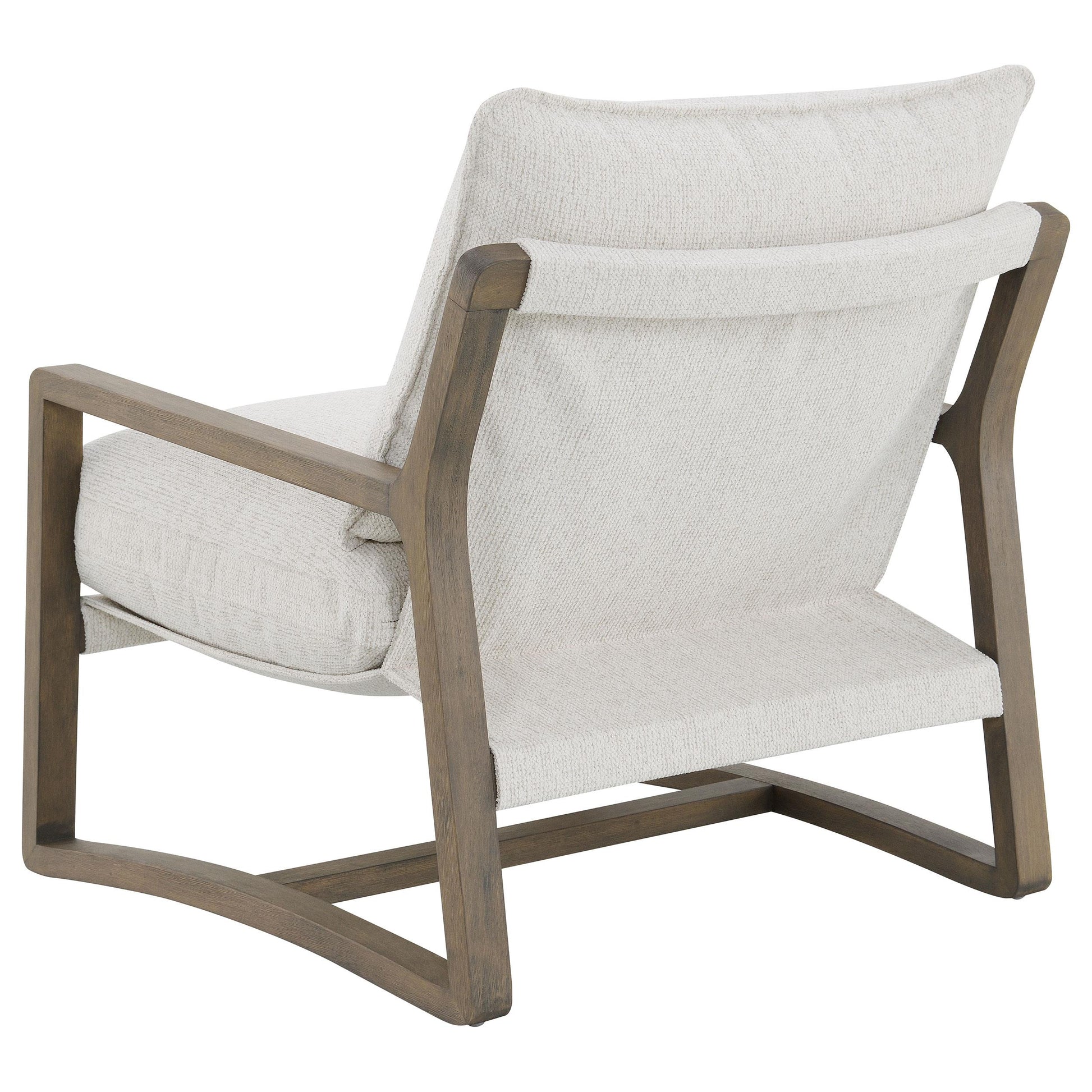  Coaster Furniture Geneva 907509 Boucle Upholstered Wood Arm Accent Chair - Sand IMAGE 6