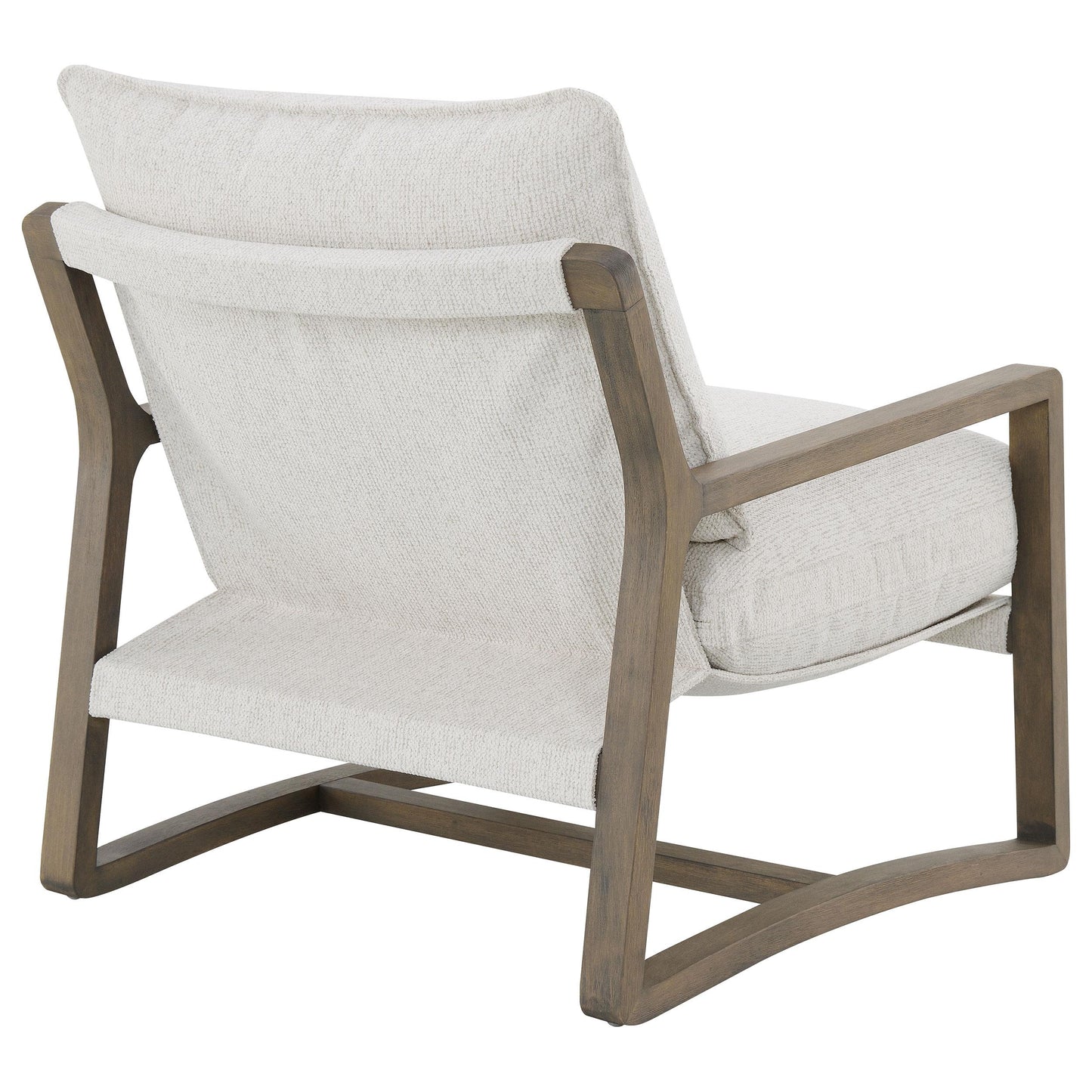  Coaster Furniture Geneva 907509 Boucle Upholstered Wood Arm Accent Chair - Sand IMAGE 9