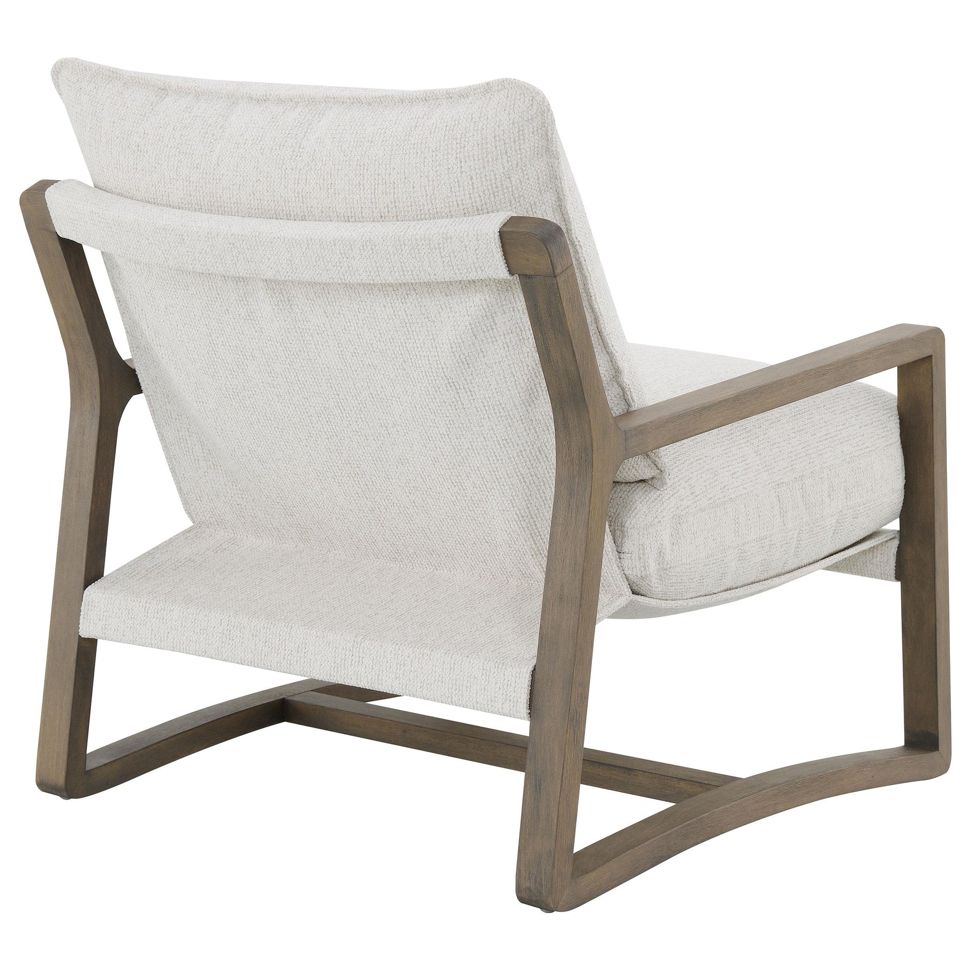 Coaster Furniture Geneva 907509 Boucle Upholstered Wood Arm Accent Chair - Sand IMAGE 9