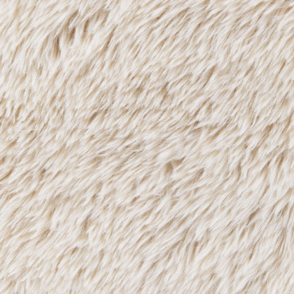  Coaster Furniture Fitzroy 907533 Faux Fur Upholstered Chair Solid Wood Arms - Latte IMAGE 2
