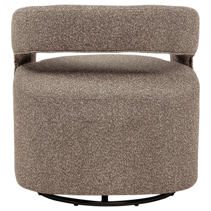  Coaster Furniture Westhill 907538 Boucle Upholstered Swivel Accent Chair - Rocky Road IMAGE 3