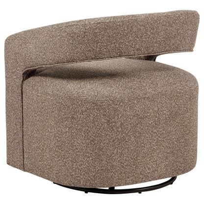  Coaster Furniture Westhill 907538 Boucle Upholstered Swivel Accent Chair - Rocky Road IMAGE 5