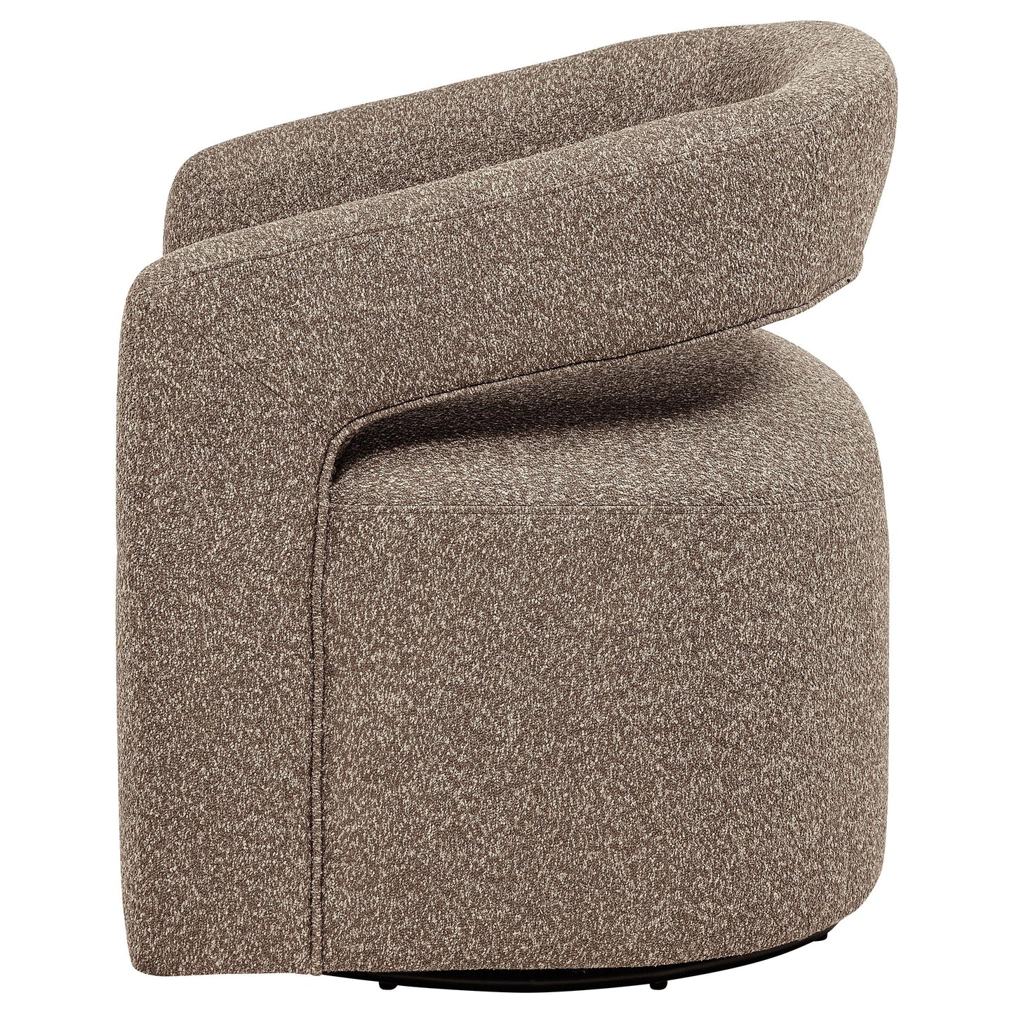  Coaster Furniture Westhill 907538 Boucle Upholstered Swivel Accent Chair - Rocky Road IMAGE 7