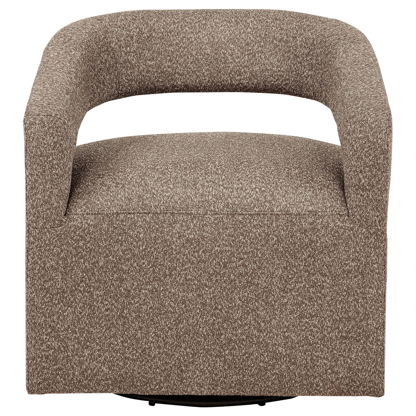  Coaster Furniture Westhill 907538 Boucle Upholstered Swivel Accent Chair - Rocky Road IMAGE 9