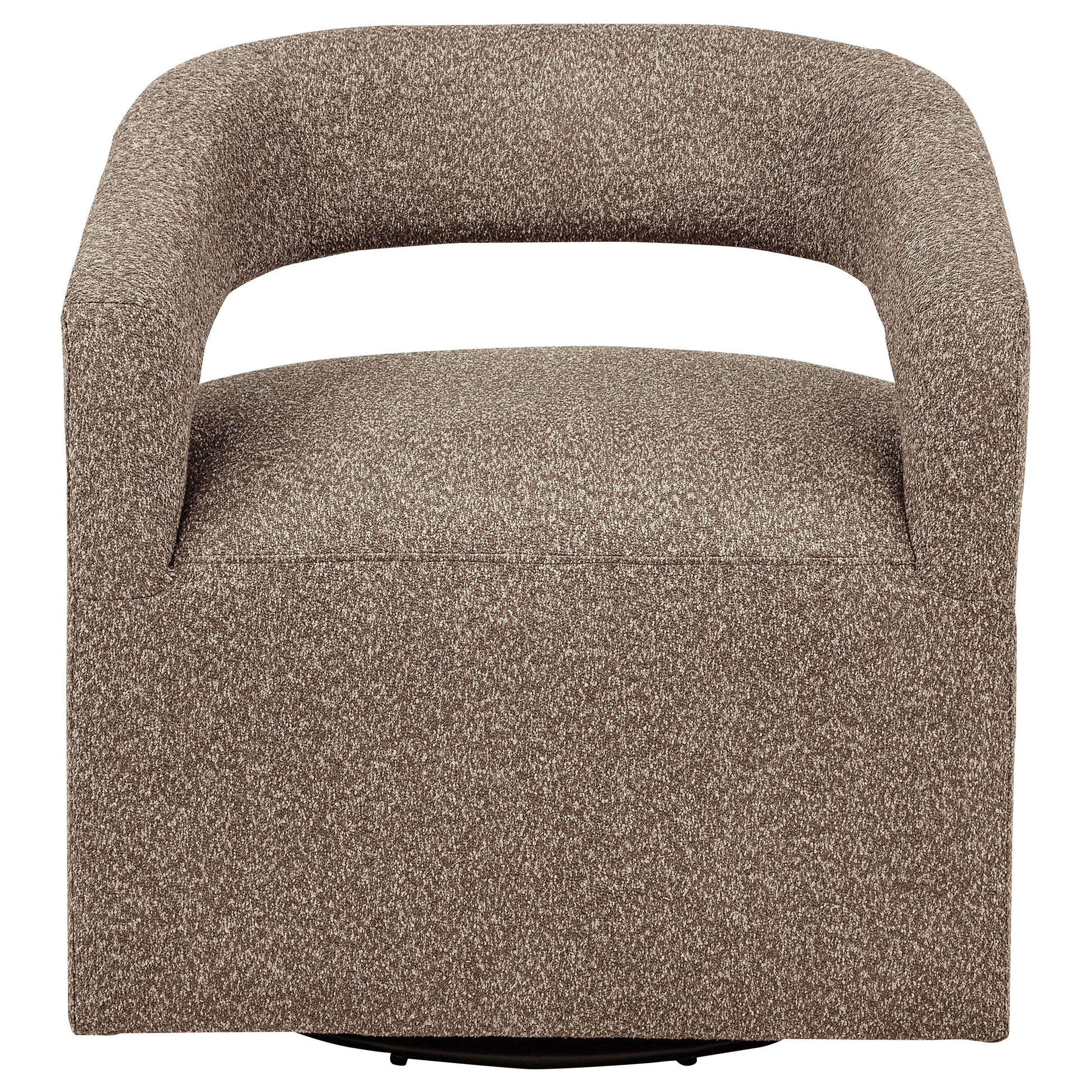  Coaster Furniture Westhill 907538 Boucle Upholstered Swivel Accent Chair - Rocky Road IMAGE 9