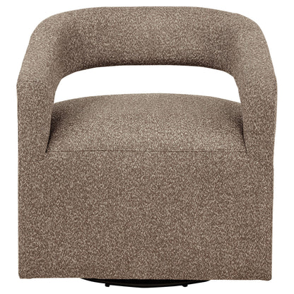  Coaster Furniture Westhill 907538 Boucle Upholstered Swivel Accent Chair - Rocky Road IMAGE 9