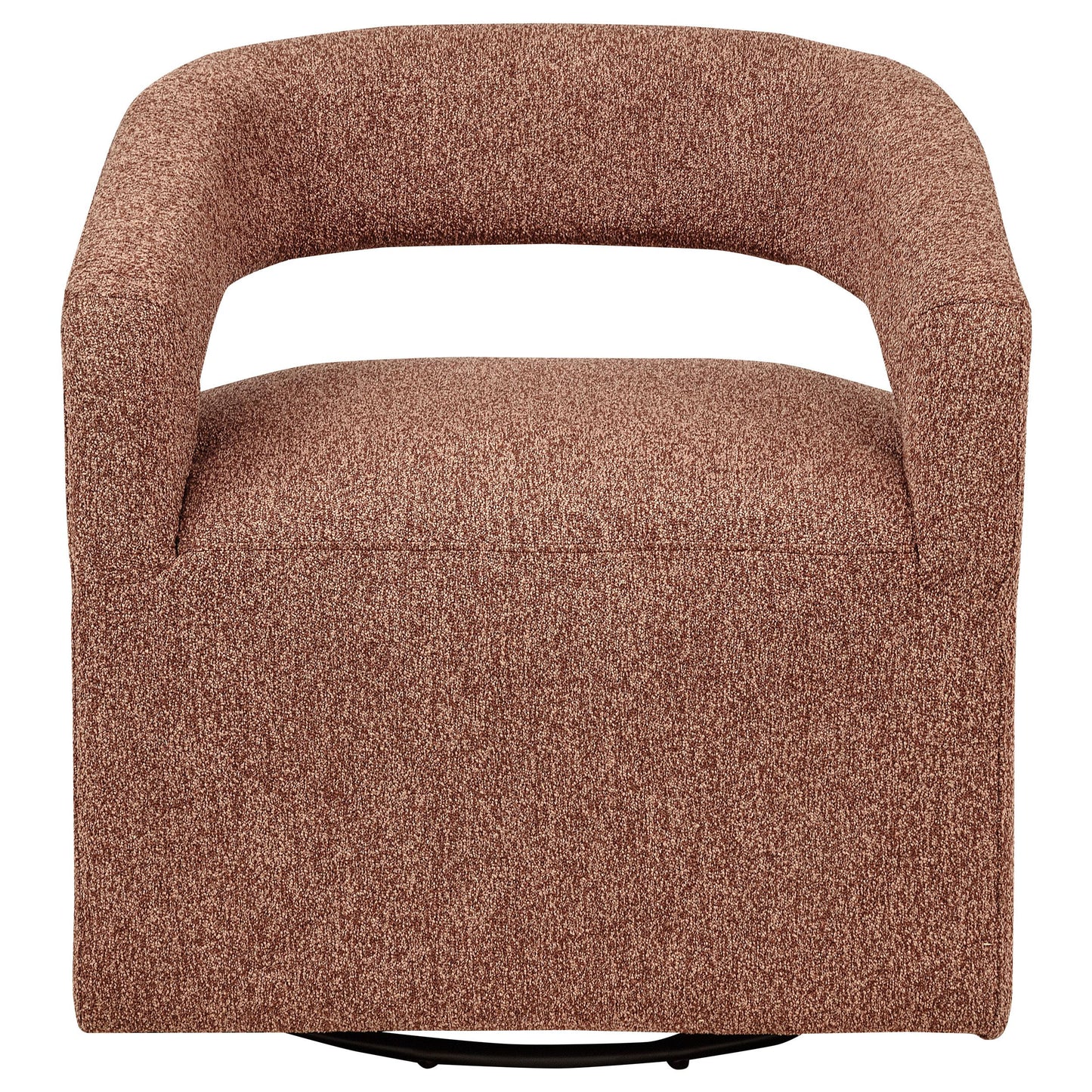  Coaster Furniture Westhill 907539 Boucle Upholstered Swivel Accent Chair - Berry IMAGE 10