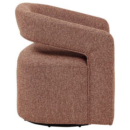  Coaster Furniture Westhill 907539 Boucle Upholstered Swivel Accent Chair - Berry IMAGE 6