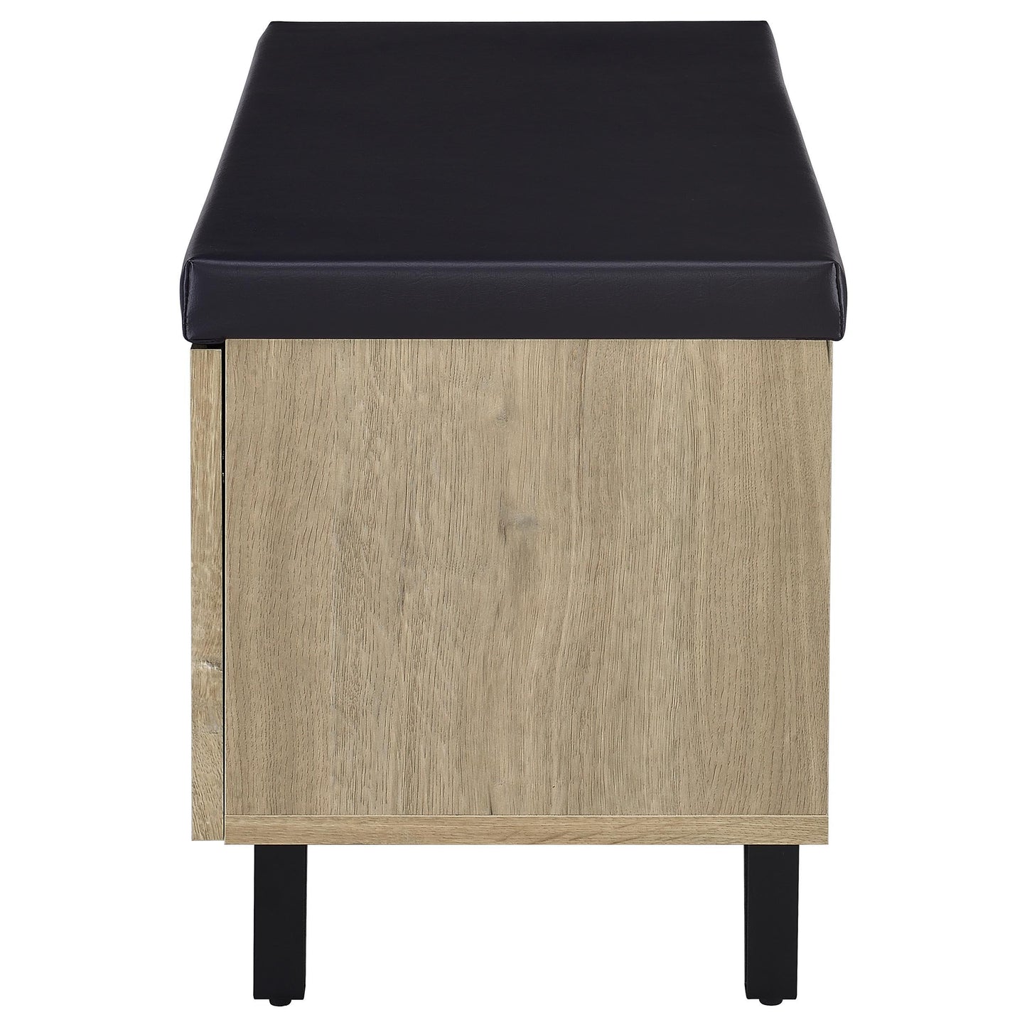  Coaster Furniture Brixton 915154 2-door Padded Entryway Shoe Storage Bench - White Oak IMAGE 7