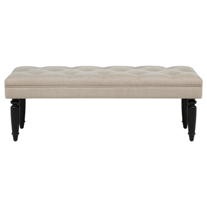  Coaster Furniture Marsha 915160 52-inch Upholstered Entryway Accent Bench - Latte IMAGE 1