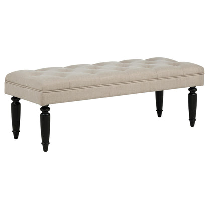  Coaster Furniture Marsha 915160 52-inch Upholstered Entryway Accent Bench - Latte IMAGE 2