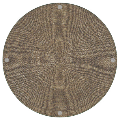  Coaster Furniture Halden 930270 Round Woven Seagrass Accent Side Table - Light Brown IMAGE 3