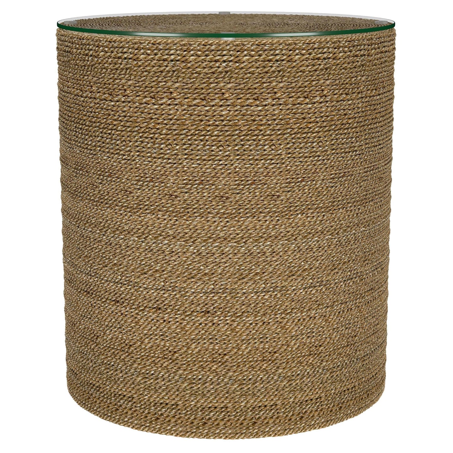  Coaster Furniture Halden 930270 Round Woven Seagrass Accent Side Table - Light Brown IMAGE 7