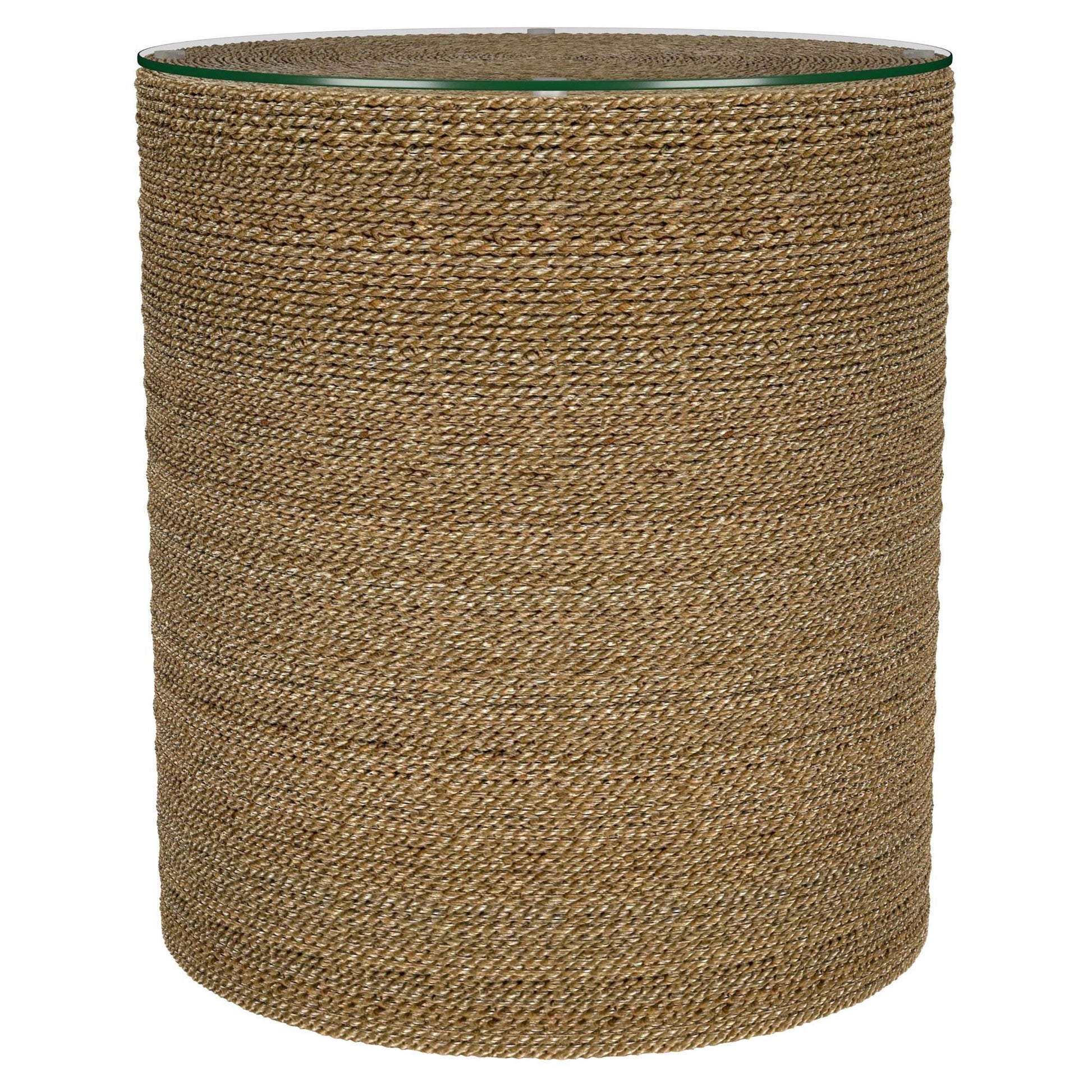  Coaster Furniture Halden 930270 Round Woven Seagrass Accent Side Table - Light Brown IMAGE 7