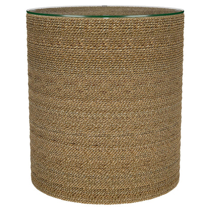  Coaster Furniture Halden 930270 Round Woven Seagrass Accent Side Table - Light Brown IMAGE 7