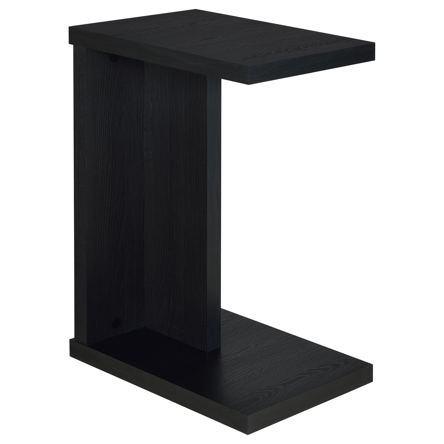  Coaster Furniture Clower 930276 Engineered Wood C-Shaped Sofa Side Table - Black IMAGE 2
