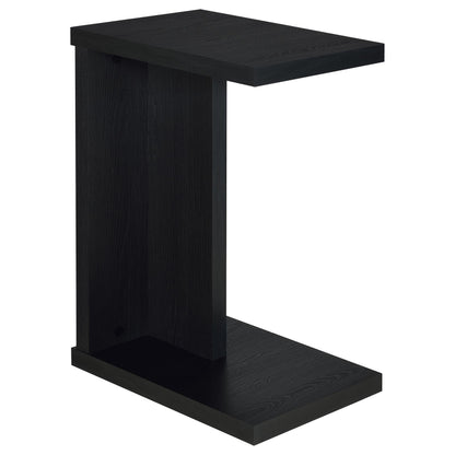  Coaster Furniture Clower 930276 Engineered Wood C-Shaped Sofa Side Table - Black IMAGE 2