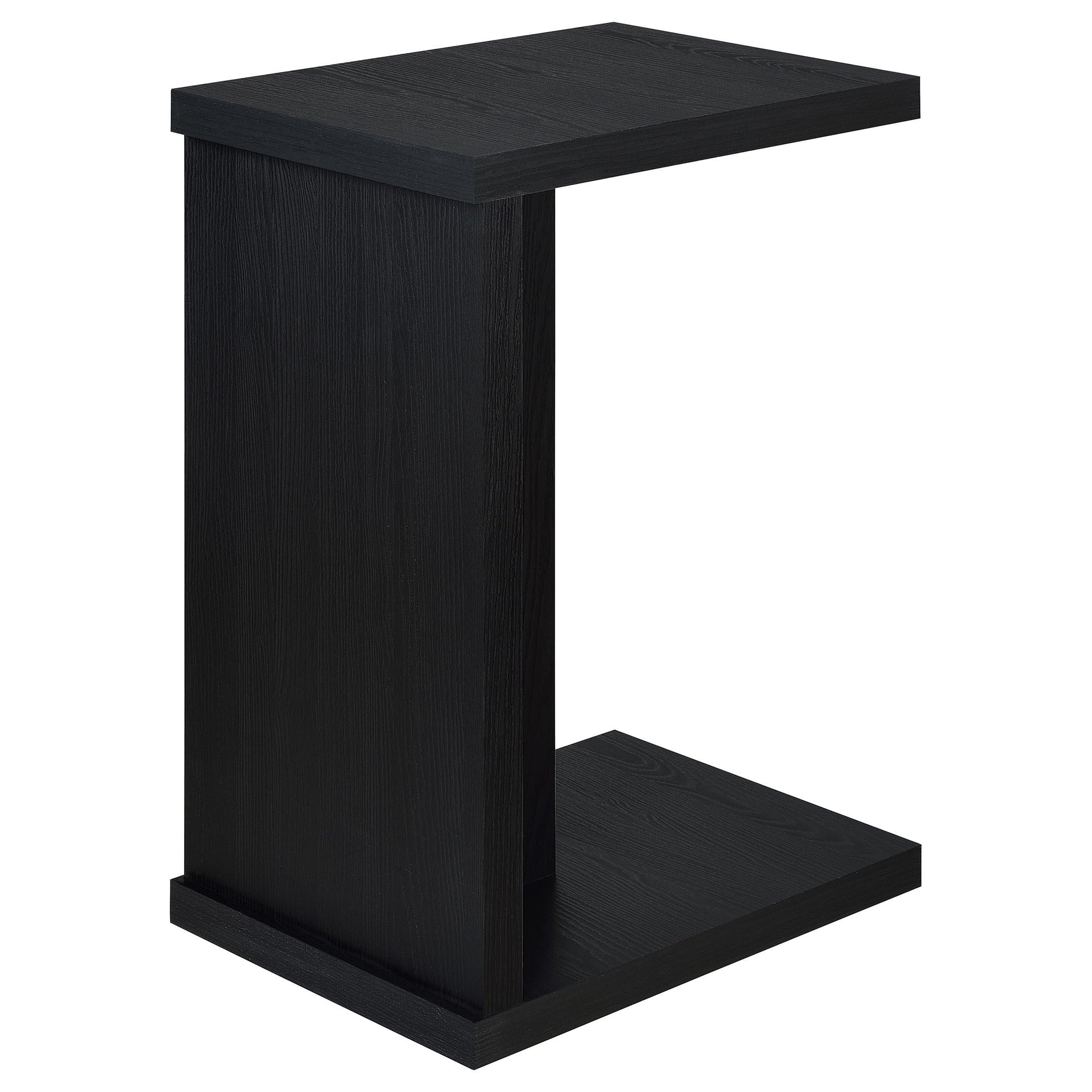  Coaster Furniture Clower 930276 Engineered Wood C-Shaped Sofa Side Table - Black IMAGE 3