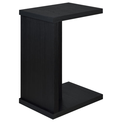  Coaster Furniture Clower 930276 Engineered Wood C-Shaped Sofa Side Table - Black IMAGE 3