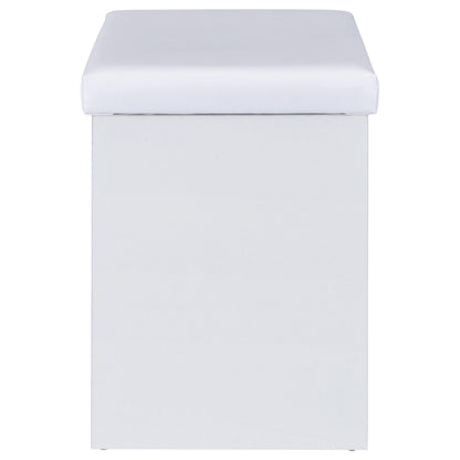  Coaster Furniture Bunbury 930280 Makeup Vanity Table Set Storage Mirror and Stool - White IMAGE 17