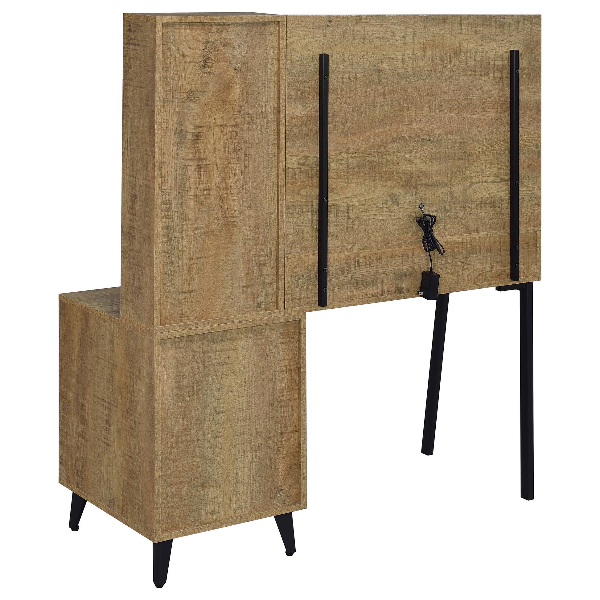  Coaster Furniture Souza 930283 5-Drawer Makeup Vanity Table With LED Mirror - Mango IMAGE 6